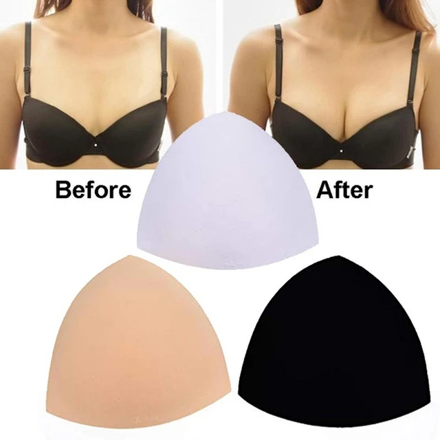 Bikini Bra Pad Round Triangle Cups Chest Push Up Insert Foam Pads for  Swimsuit Padding Accessories Removeable Enhancer Bra Pads - AliExpress