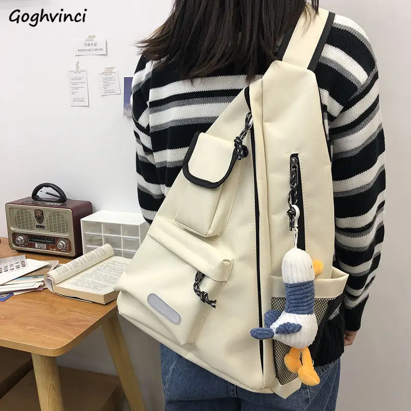 Женские рюкзаки простые универсальные холщовые уличные сумки Harajuku Ulzzang в стиле