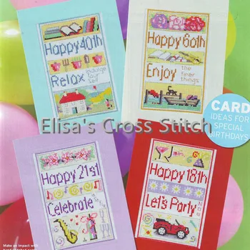 

CD209 14ct DIY Greeting Card Art Popular Full Set CrossStitch Greeting Card Birthday Christmas Gift Relox Enjoy Celebrate