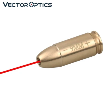Wektor optyka 9mm kaseta czerwony Laser Boresighter kolimator mosiądz 9x19mm karabiny pistoletowe do Fit Glock 17 19 tanie i dobre opinie Vector Optics 1-5 mW CN (pochodzenie) Celownik laserowy SCBCR-11