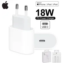 Оригинальный apple 18 Вт PD USB Type C адаптер зарядного устройства для