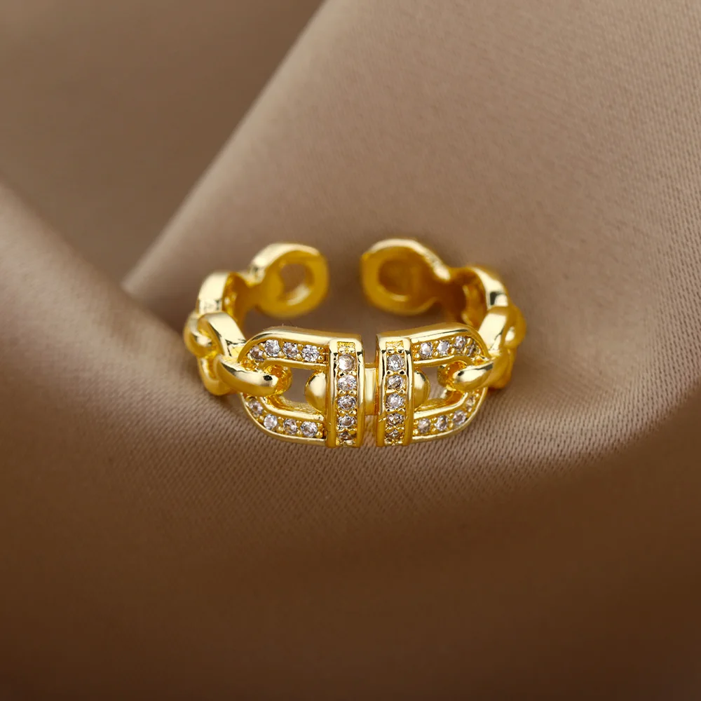 SEOL +GOLD デザインリング　ゴールド　13 Luxury Stainless Steel Jewelry 2022 | Stainless Steel Ring