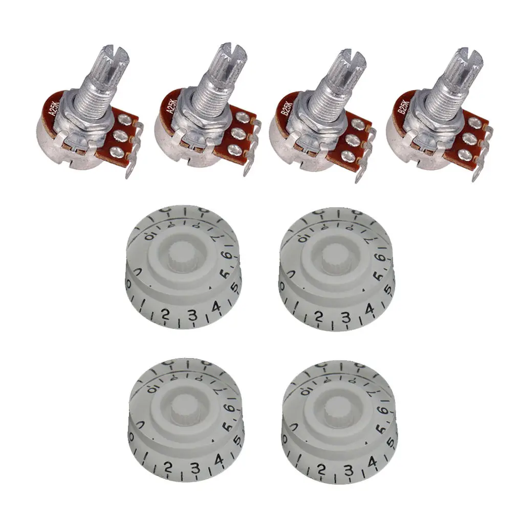 Guitar control Knobs & Volume Potentiometers For 18mm Long Split Shaft