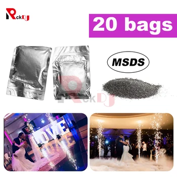 

20 Bags TItanium Powder 200g/bag Material For Cold Spark Firework Wedding Machine MSDS Powder Certification