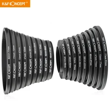 

K&F CONCEPT 18pcs 37-82mm 82-37mm Lens Step Up Down Ring Filter For Canon Nikon all camera DSLR 37 49 52 55 58 62 67 72 77 82mm