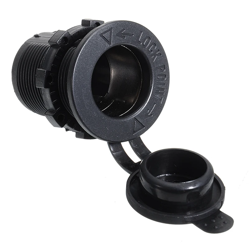 12 В черные гнезда прикуривателя водонепроницаемый гнездо для автомобиля лодки