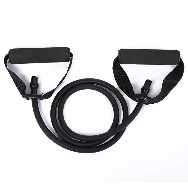 Black 10-15LB Веревка для йоги эластичная лента сопротивления фитнес Кроссфит упражнения трубка упражнения растягивающаяся резиновая тренировка - Цвет: Black 10-15LB
