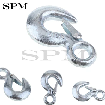 

4 x 2 Tons Eye Sling Winch Hook w/ Clevis Safety Latch for Hoist
