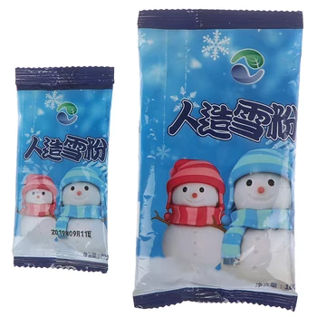 

20g/50g WholeSale Christmas Fake Magic Instant Snow Fluffy Super Absorbant Decorations For Christmas Wedding Drop Shipping