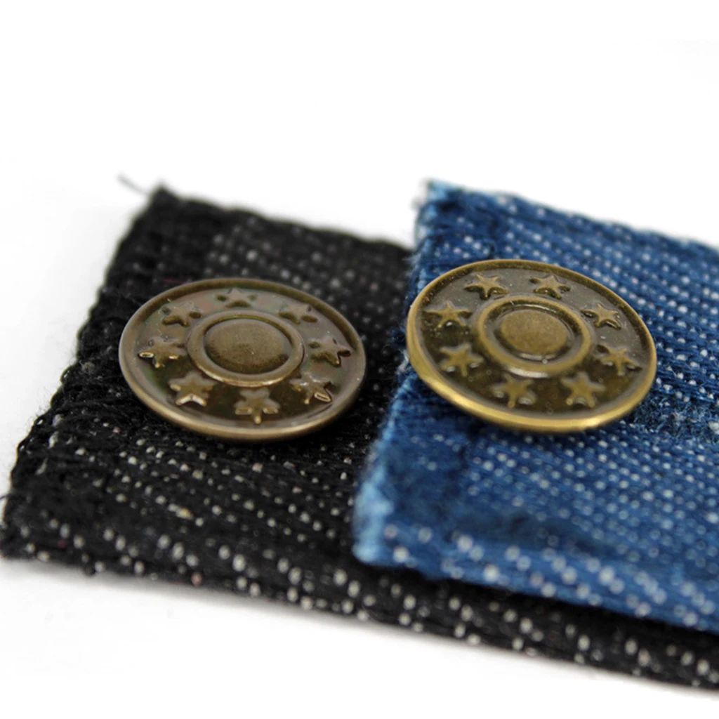 2 Pack Elastic Waistband Expanders Pants Waist Extender Adjustable Pant Button Extenders for Slacks Waist Comfort