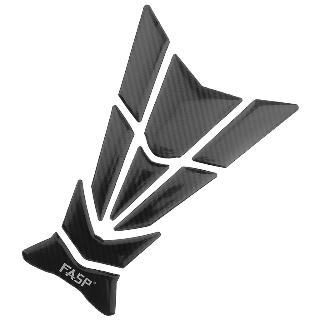 1Pc 5D Carbon Fiber Motorcycle Sport Bike Gas Oil Tank Pad Protector Fish Bone Sticker T08