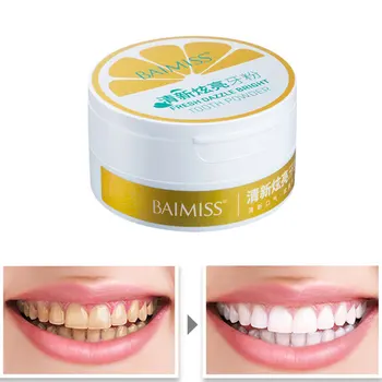 

2019 New Remove Yellow Teeth Tooth Stains Teeth Whitening Powder Oral care Teeth Whitening Cleansing Powder Tooth Powder