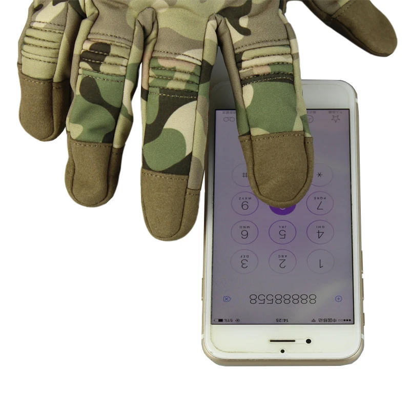 Водонепроницаемые спортивные перчатки для охоты, велоспорта, перчатки с сенсорным экраном, военные тактические перчатки, велосипедные перчатки с полным пальцем