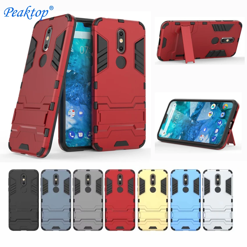 

Shockproof Case For Nokia 6.1 2.1 7.1 8.1 5.1 3 5 6 1 2 7 8 X5 X6 X7 Plus Armor Silicone Case For Nokia 6 2018 Phone Case Cover