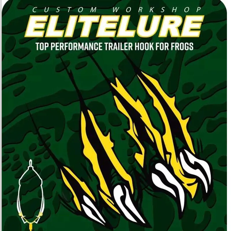  Elitelure Dota Aylett Ray Frog Attached Hook Ray Frog Modified Hook Export Fishhook Fishing Gear