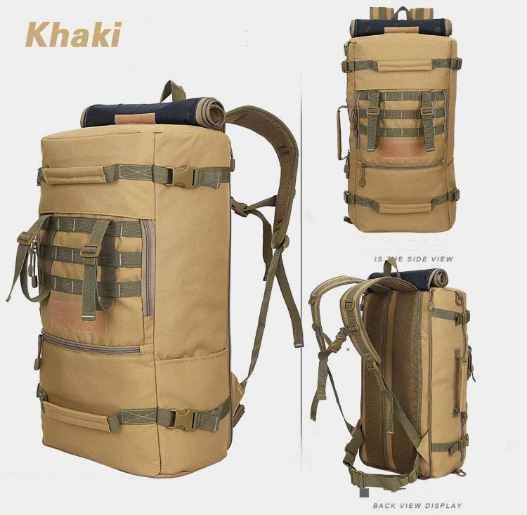 Large Tactical Army Military Rucksack Outdoor Multifunction Waterproof Backpack Hiking Climbing Knapsack Travel Back Pack