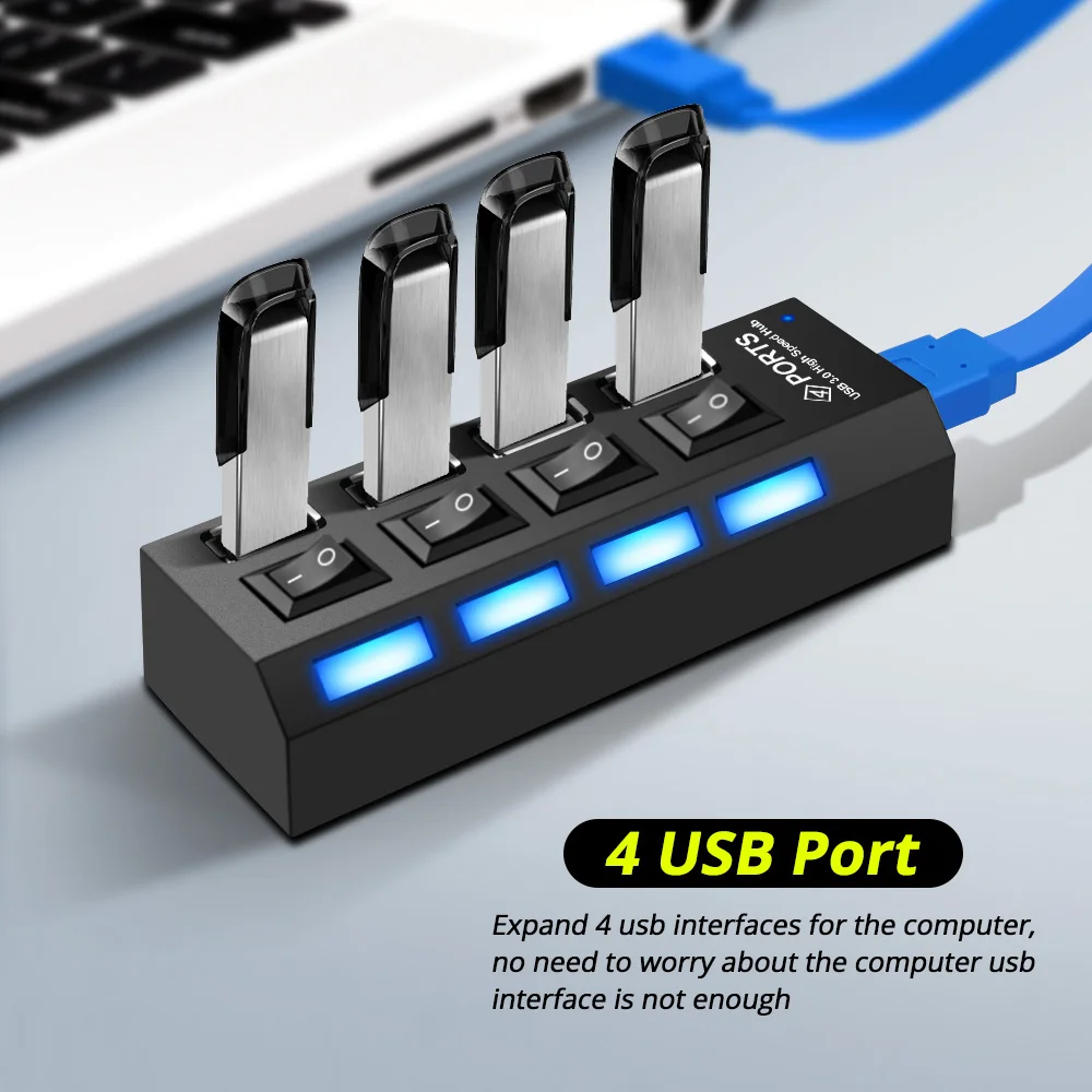 GUUGEI usb-хаб 3,0 Мульти USB 3,0 концентратор USB Высокоскоростной разветвитель 4 порта 2,0 Hab устройство для чтения карт SD TF все в одном аксессуары концентратор для ПК