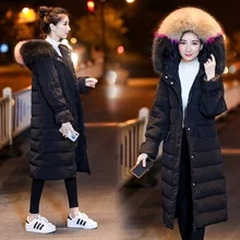 Модные женские пуховики зимние однобортные трендовые простые однотонные куртки с капюшоном
