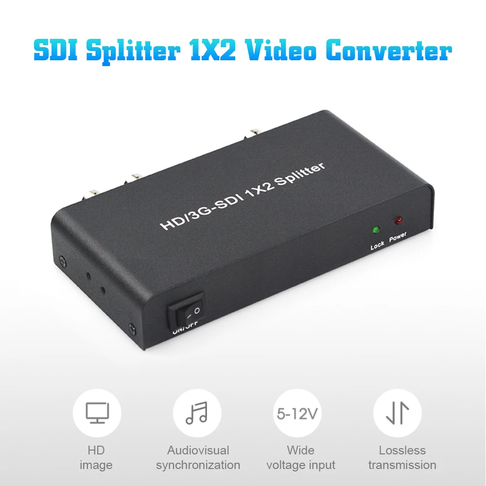 AYS 12 SDI сплиттер 1X2 видео конвертер HD/3g SDI ретранслятор поддержка 1080P распределительный удлинитель для проектора монитор камеры