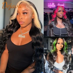 613 Ombre Highlight Wigs 13X4 Frontal Lace Wig Red and Green Lace Front Human Hair Wigs For Women Human Hair Wig Remy Hair