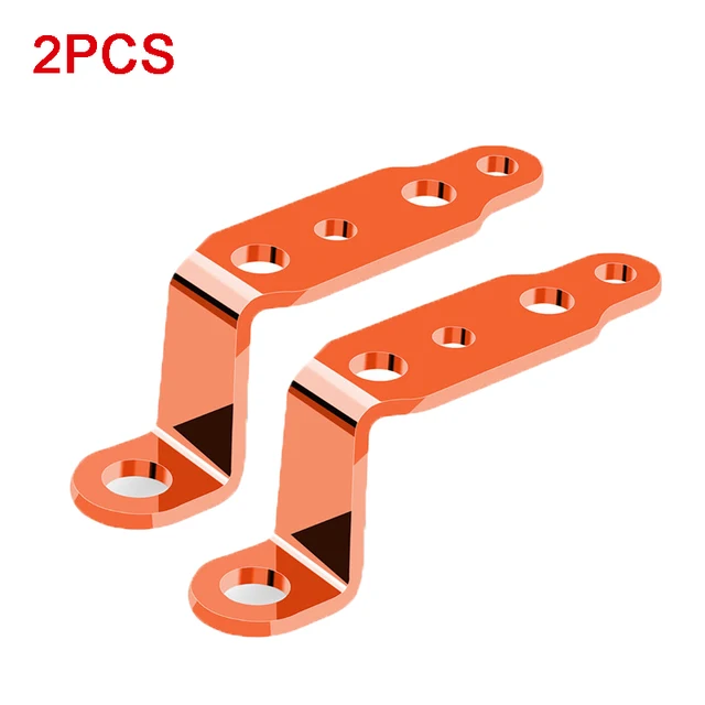 Motorcycle Rearview Mirror Modified Headlight Bracket Multi-functional LED Spotlight Electric Car Accessories Extension Brackets 2PCS Orange