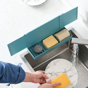 

Retractable Sink Baffle With Storage Compartment Kitchen Sink Splash-proof Baffle Household Water Barrier Splash Guard Sink Flap