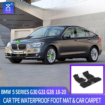 

Fit for BMW 5 Series G30 Car Carpet All-Weather TPE Floor foot Mat Black Full Set Trim 2018 2019 2020