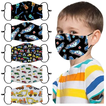 

Breathable Mask Mascarilla Children's Adjustable Windproof Reusable Printed Mask Masque Mascarillas Lavables Mondmasker