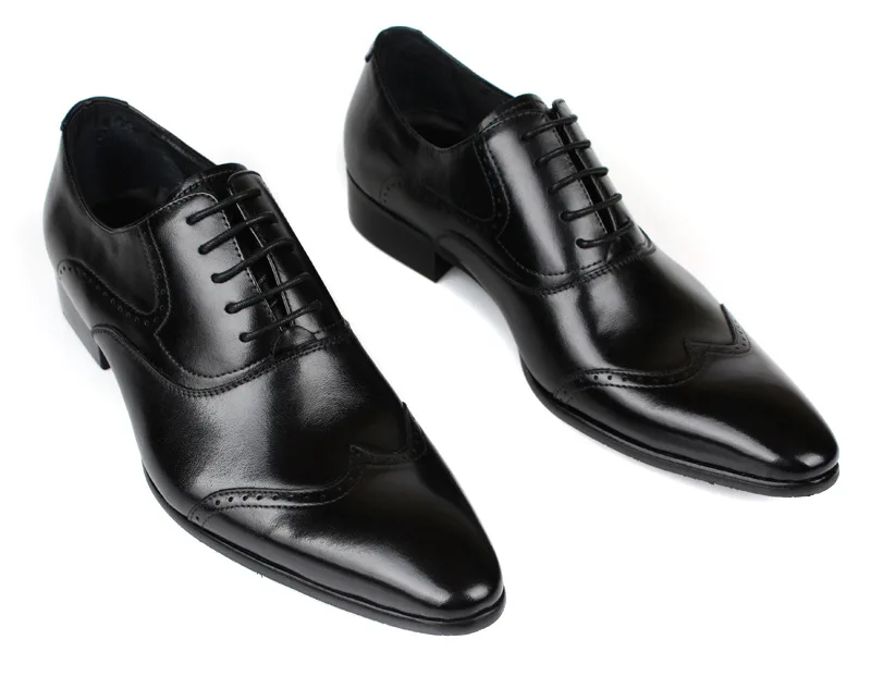 

Men's Shoes Leather Shoes Men's Lace-up Genuine Product Cowhide Work Men Chaussure Homme