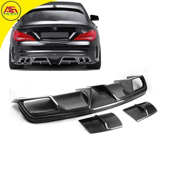 

Carbon fiber cla class car rear diffuser auto back bumper chin rear bumper lip cover for Mercedes-Benz CLA class CLA260 2013 up