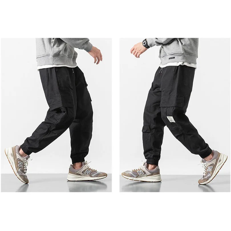 Spring Autumn Cotton Sports Trousers Men Tactical Boys Jogging Cargo Pants Male Joggers Casual Multi-pocket Men\'s Clothing 2023