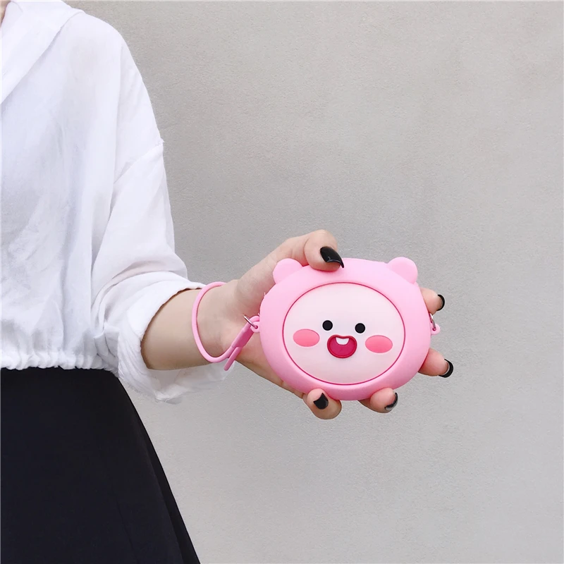 

Cartoon Mini Zipper Soft Headphone Case Earphone Case Box Storage Bag Protective USB Cable Organizer Portable Earbud Accessories