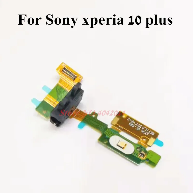 Origina Earphone Headphone Jack Flex Cable For Sony Xperia 10 plus Audio Output connector ribbon Replacement parts