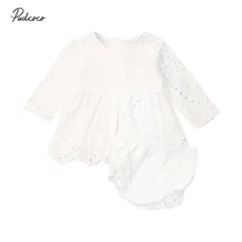 Г. Весенне-осенняя одежда для малышей платье-топ с длинными рукавами для новорожденных и маленьких девочек, комплект одежды с шортами комплект из 2 предметов