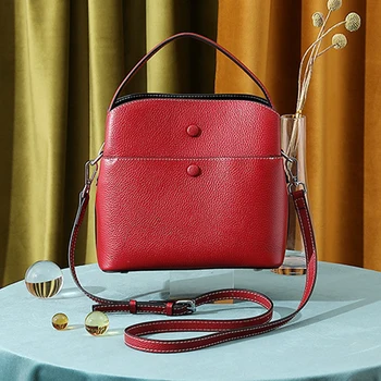 

Bucket bag women 2020 new fashion versatile leather portable women's bag