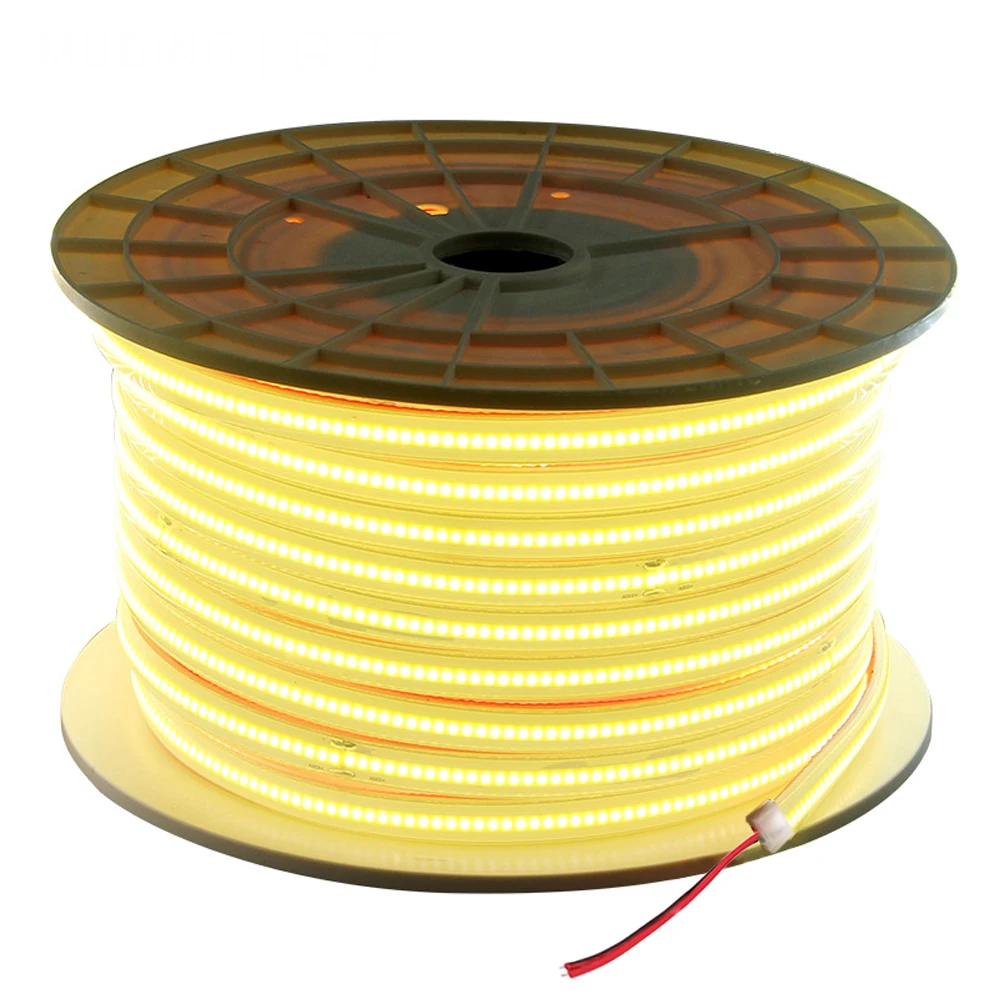IP67 Waterproof COB LED Strip Light 320 384 528 LEDs 12V 24V High Density Flexible Lights Ra90 9 Colors Tape 5m/lot | Лампы и