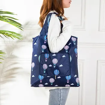 

Reusable Eco-Friendly Grocery Foldable Shopping Storage Bags Small Size Premium Quality Slight Duty Folding Tote Bag With Handle