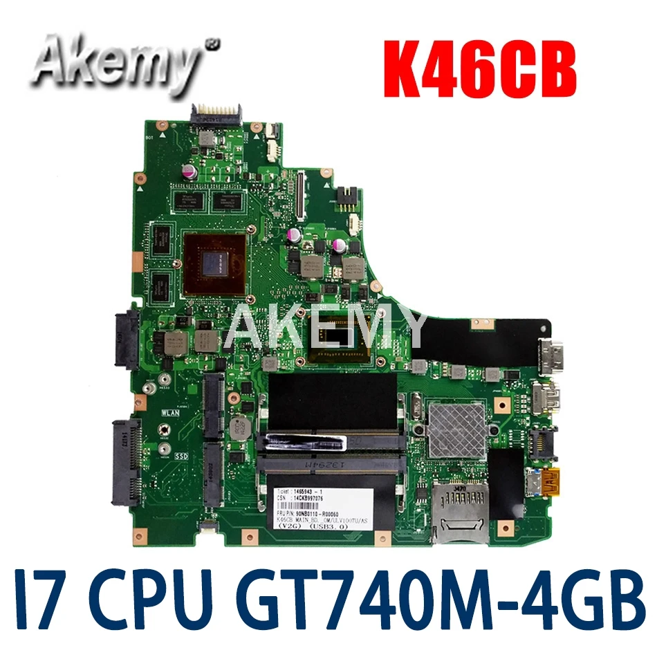 ERILLES K46CB Laptop motherboard para ASUS A46C S46C E46C K46CB K46CM