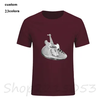 

2020 New summer F Bass Guitar brand Men's t shirt soft modal top Short Sleeve O Neck rock T-shirt Hot Sale print boy tees tshirt