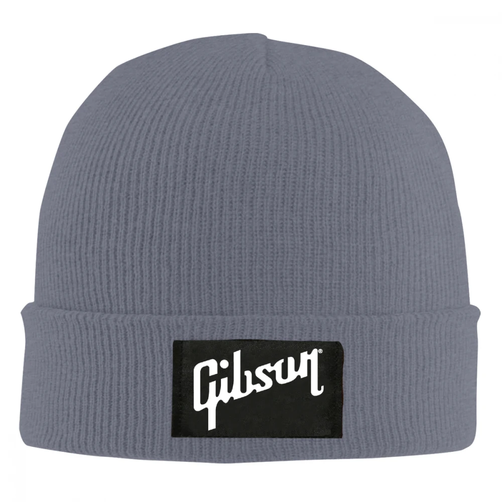 Вязаная шапка с принтом Gibson для мужчин и женщин, вязанные шапочки Skullies, теплая зимняя Лыжная шапка унисекс в стиле хип-хоп
