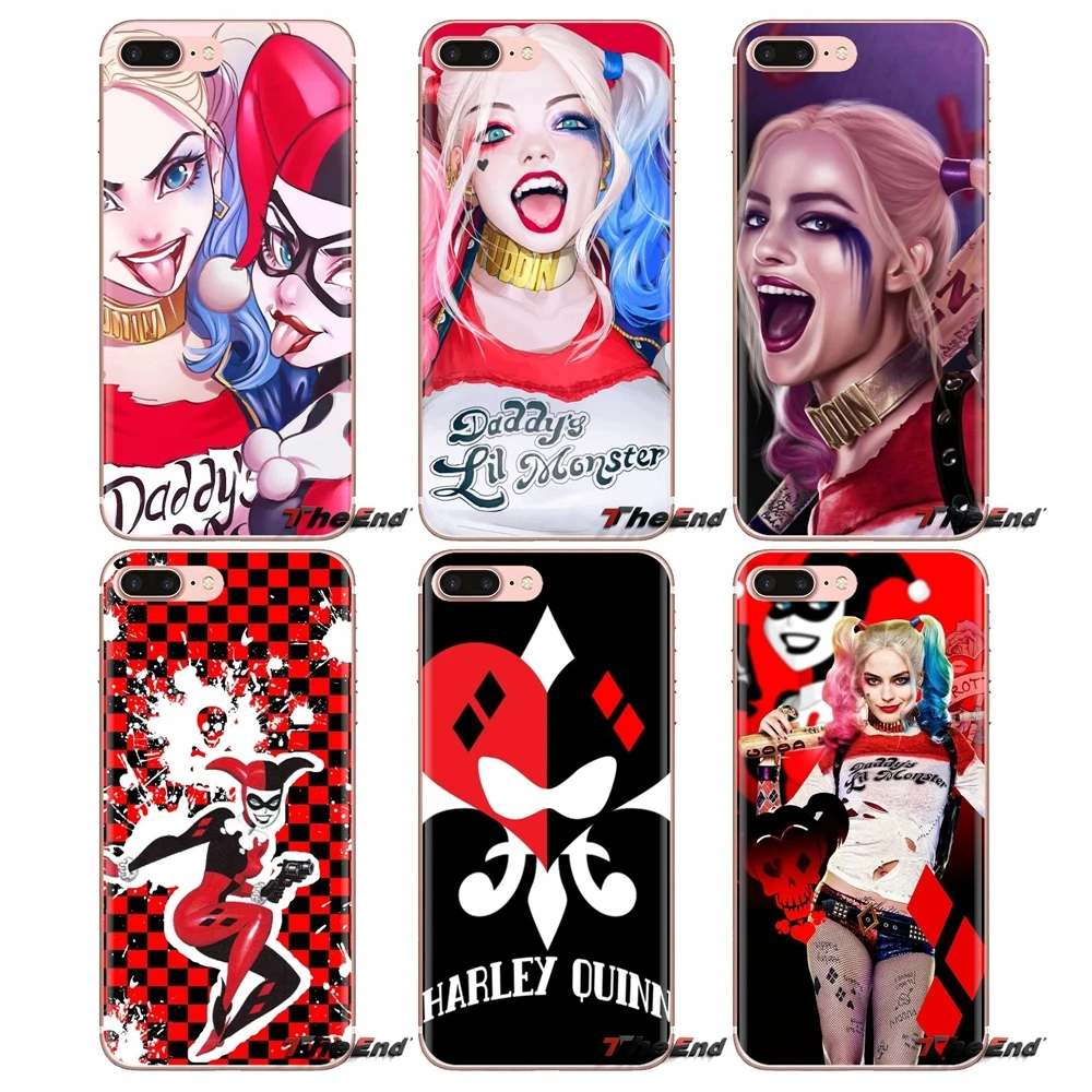 Силиконовый чехол для iPhone XS Max XR X 4 4s 5 5S 5C SE 6 6S 7 8 Plus samsung Galaxy J1 J3 J5 J7 A3 A5 Harley Quin DC Comics |