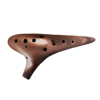 

Well Tunned Smoky Straw Flavor 12 Holes AC key Windwood Musical Instrument Ocarina