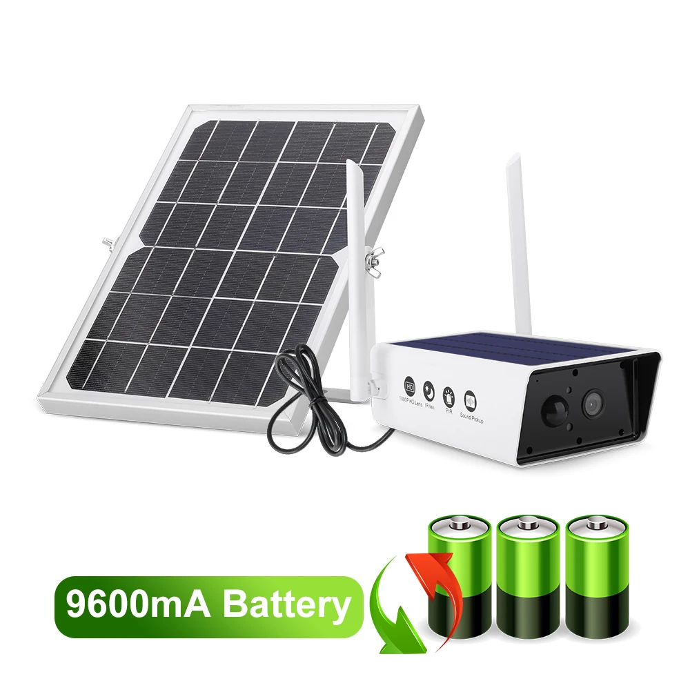 Wifi Surveillance Camera Solar Panel Rechargeable Battery 1080P HD Outdoor Indoor Wireless IP Camera WiFi PIR Motion  Detection