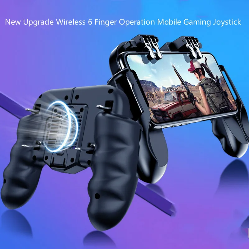 

Mobile Game Phone holders Controller with Silent Cooling Fan 2019 Upgrade Mobile Gaming Joystick for PUBG Universal Gamepad Grip