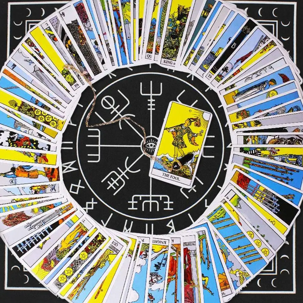 Скатерть Таро Тройная Луна пентаграмма языческая алтарная карта ткань фланель для вечерние игральные карты, настольные игры