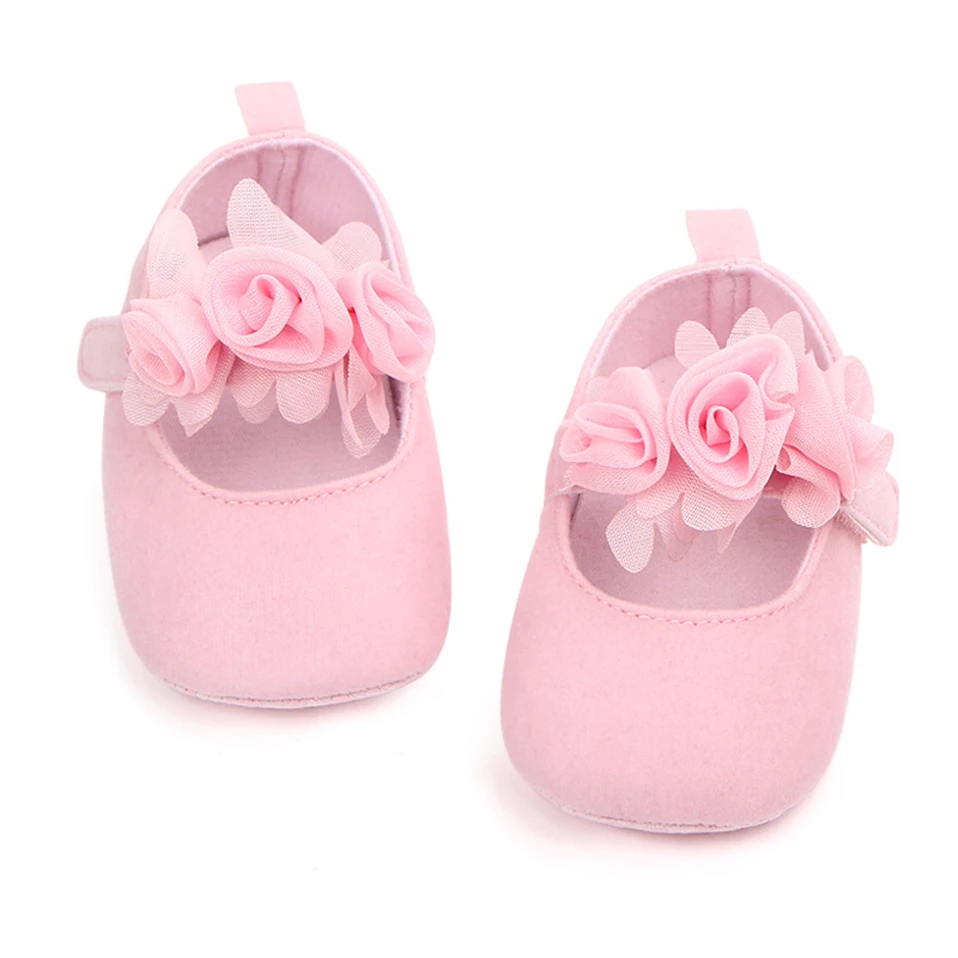 2025 New Cute Floral Baby Shoes For Newborn Infant Toddler Girl Princess Shoes Soft Sole Prewalker Anti-slip Baby Shoes 0-18M 5