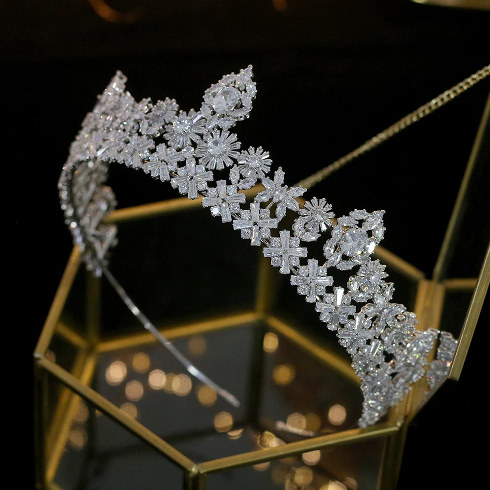 High-end bridal hair accessories simple headband wedding hair accessories girlfriend gifts birthday crown