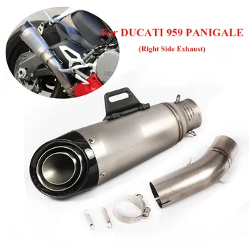 

For Ducati 959 Panigale Motorcycle Exhaust System Tip Silencer Muffler Escape Middle Mid Link Pipe Slip on Motorbike