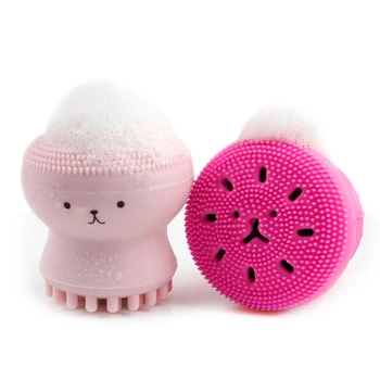 

Silicone Face Cleansing Brush Facial Cleanser Octopus Jellyfish Shape Facial Exfoliator Face Scrubber Washing Brush