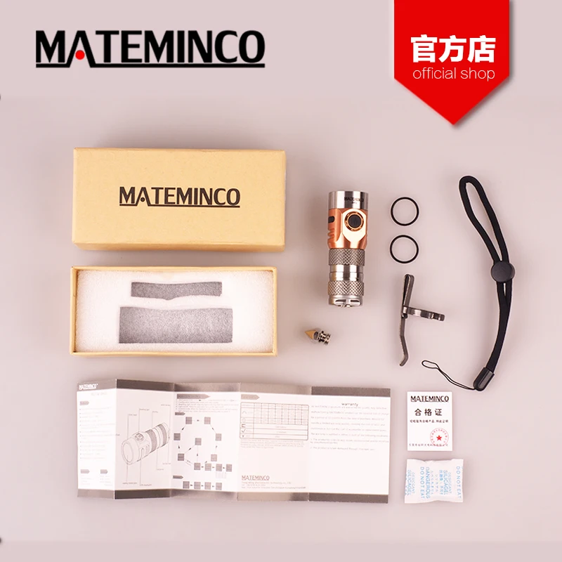 Светодиодный фонарь Mateminco S02 4 * Cree XPG3/Nichia 219C 2030 люмен перезаряжаемый мини фонарик с